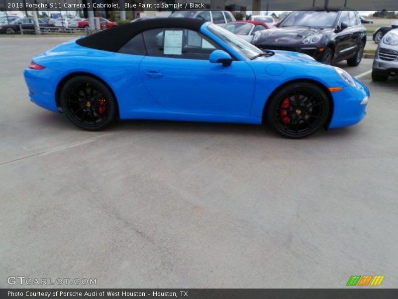 Blue Paint to Sample / Black 2013 Porsche 911 Carrera S Cabriolet