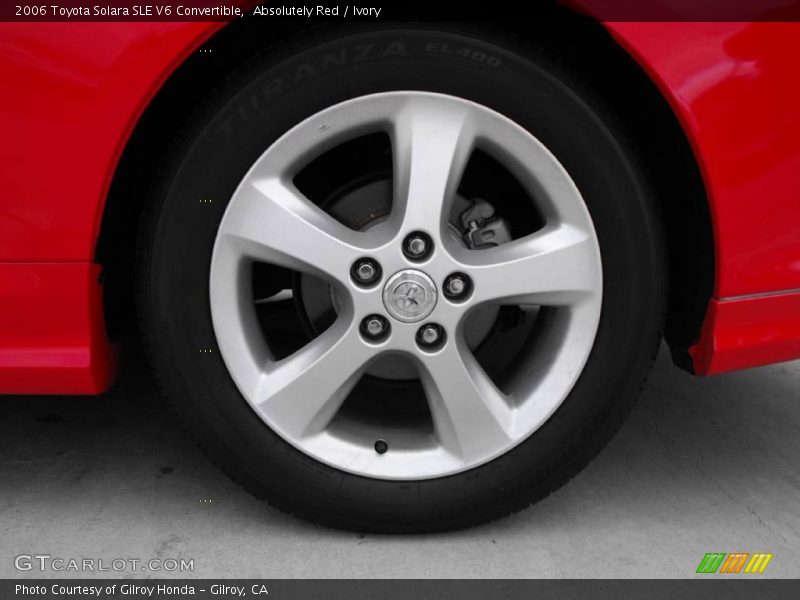 Absolutely Red / Ivory 2006 Toyota Solara SLE V6 Convertible