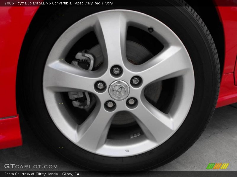 Absolutely Red / Ivory 2006 Toyota Solara SLE V6 Convertible