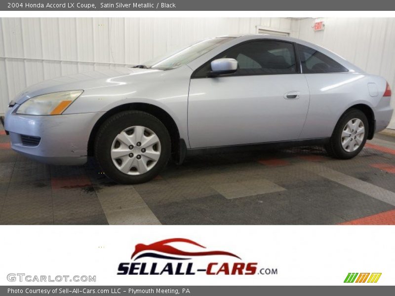 Satin Silver Metallic / Black 2004 Honda Accord LX Coupe