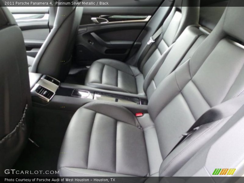 Platinum Silver Metallic / Black 2011 Porsche Panamera 4