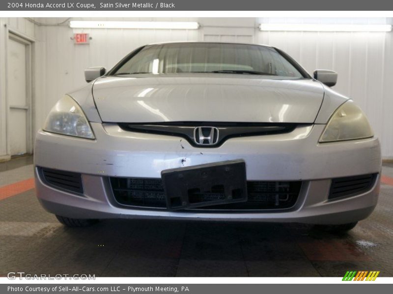 Satin Silver Metallic / Black 2004 Honda Accord LX Coupe