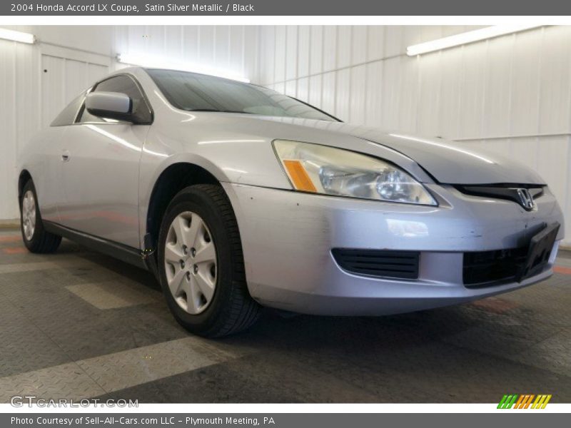 Satin Silver Metallic / Black 2004 Honda Accord LX Coupe
