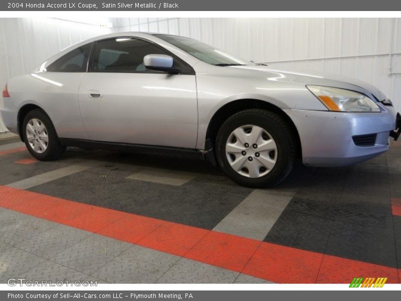 Satin Silver Metallic / Black 2004 Honda Accord LX Coupe