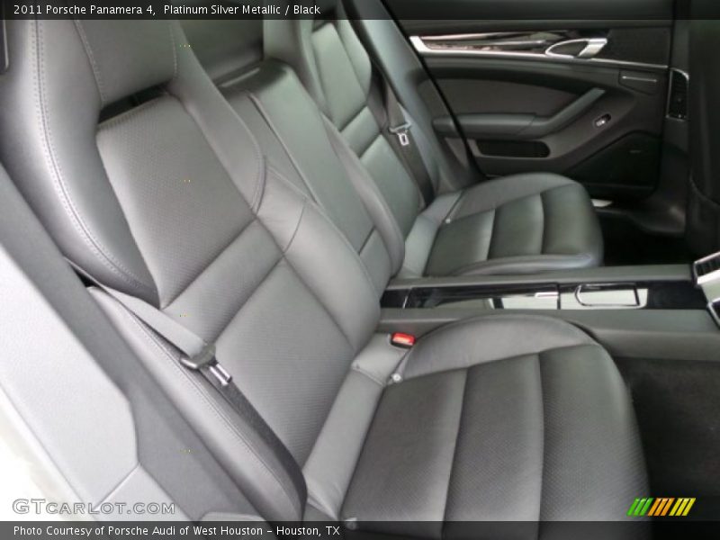 Platinum Silver Metallic / Black 2011 Porsche Panamera 4