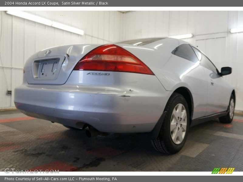 Satin Silver Metallic / Black 2004 Honda Accord LX Coupe