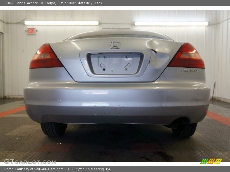 Satin Silver Metallic / Black 2004 Honda Accord LX Coupe