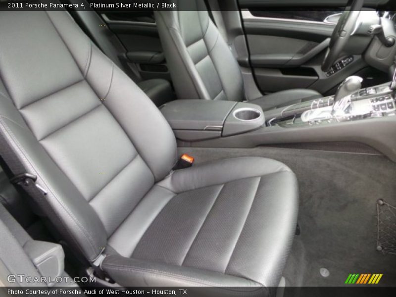 Platinum Silver Metallic / Black 2011 Porsche Panamera 4