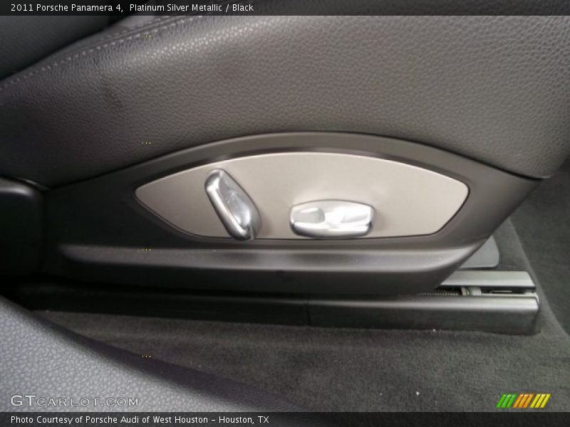 Platinum Silver Metallic / Black 2011 Porsche Panamera 4