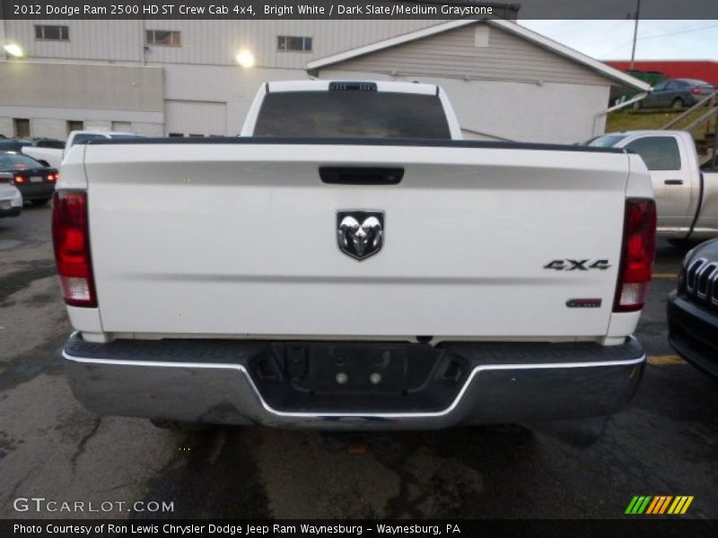 Bright White / Dark Slate/Medium Graystone 2012 Dodge Ram 2500 HD ST Crew Cab 4x4