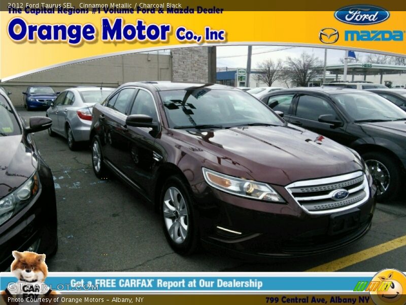 Cinnamon Metallic / Charcoal Black 2012 Ford Taurus SEL
