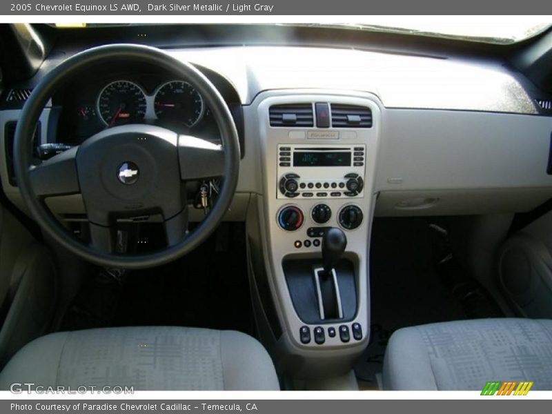 Dark Silver Metallic / Light Gray 2005 Chevrolet Equinox LS AWD