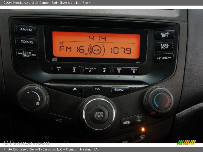 Satin Silver Metallic / Black 2004 Honda Accord LX Coupe