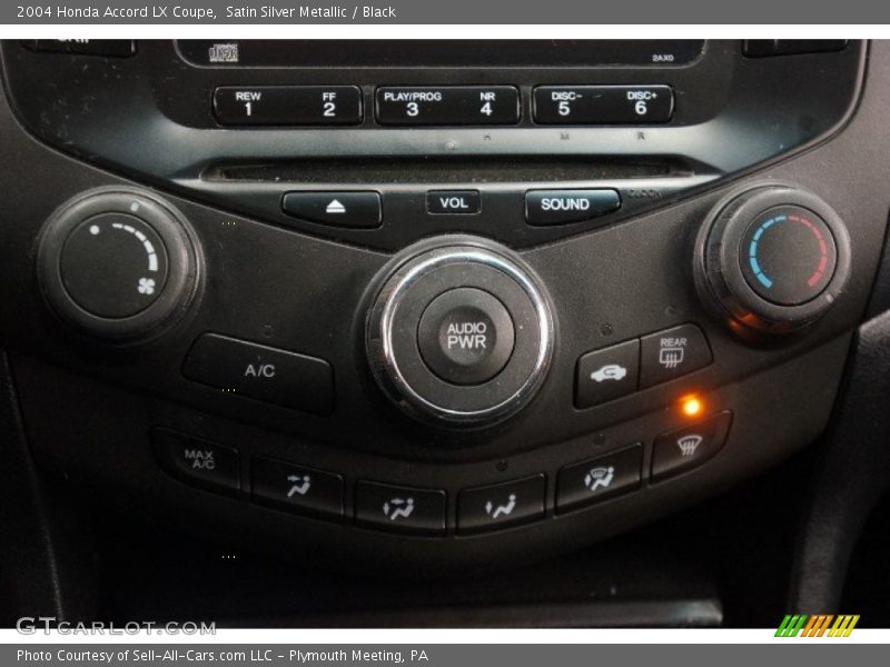 Satin Silver Metallic / Black 2004 Honda Accord LX Coupe