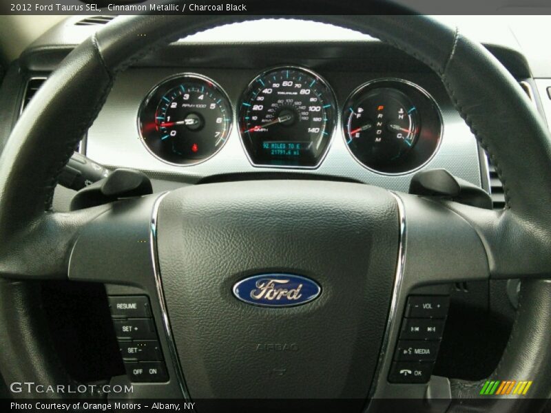 Cinnamon Metallic / Charcoal Black 2012 Ford Taurus SEL