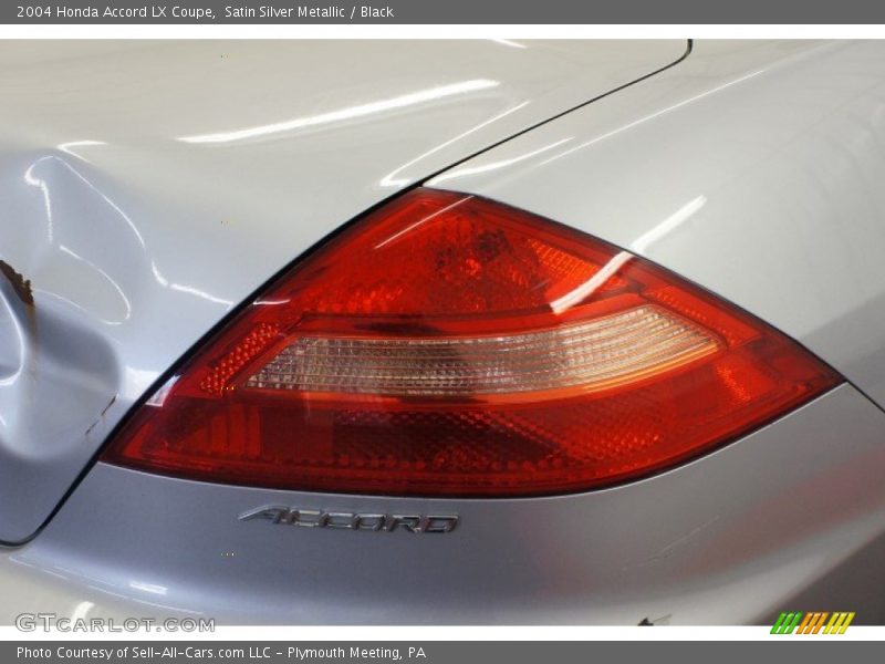 Satin Silver Metallic / Black 2004 Honda Accord LX Coupe