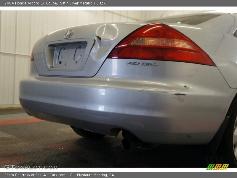 Satin Silver Metallic / Black 2004 Honda Accord LX Coupe