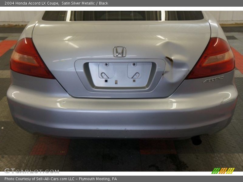 Satin Silver Metallic / Black 2004 Honda Accord LX Coupe