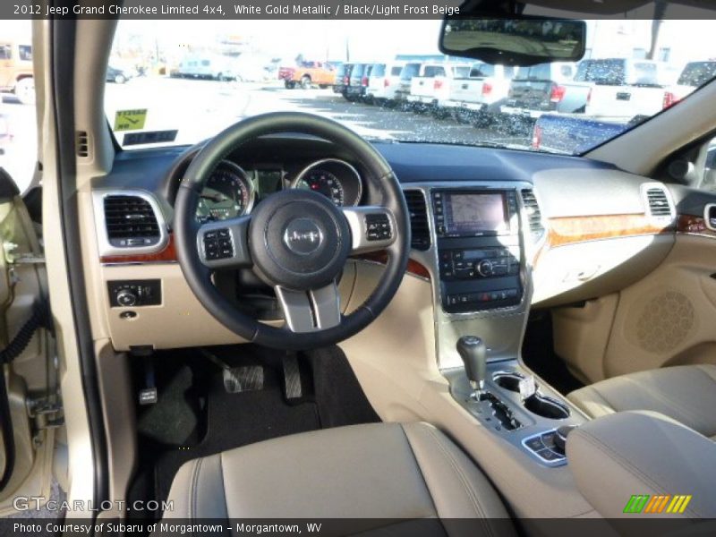 White Gold Metallic / Black/Light Frost Beige 2012 Jeep Grand Cherokee Limited 4x4