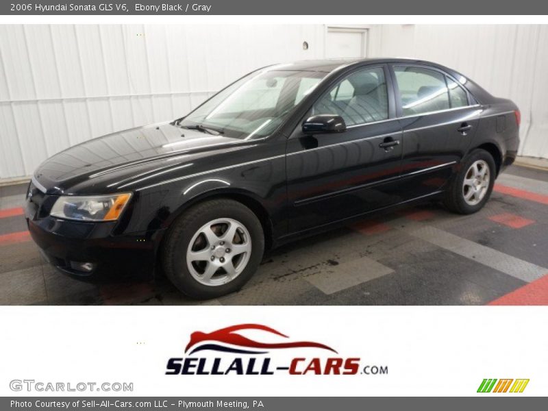 Ebony Black / Gray 2006 Hyundai Sonata GLS V6