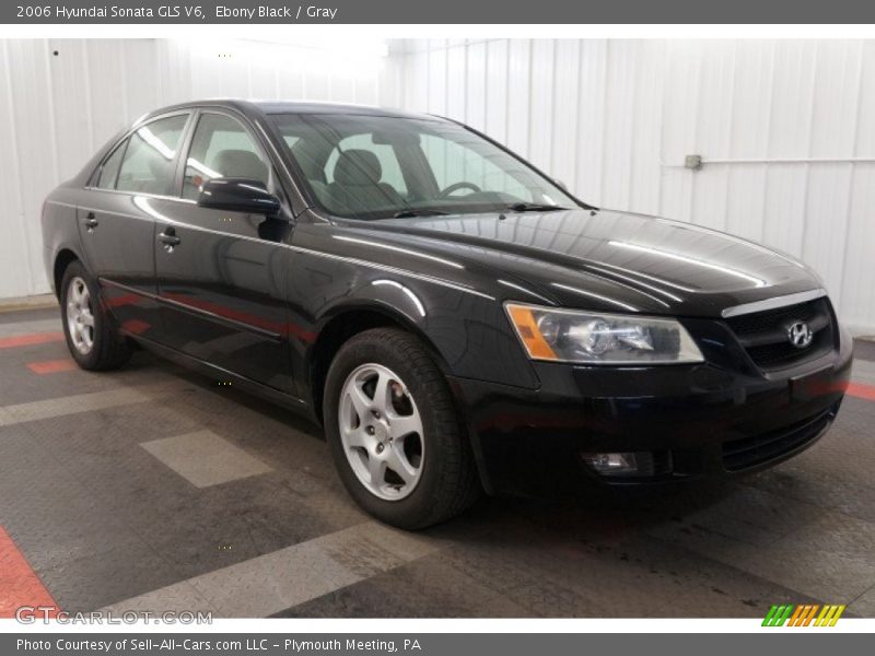 Ebony Black / Gray 2006 Hyundai Sonata GLS V6