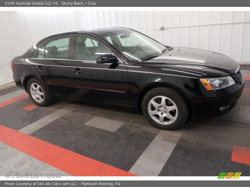 Ebony Black / Gray 2006 Hyundai Sonata GLS V6