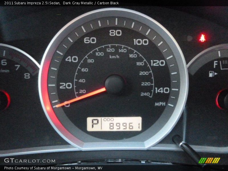 Dark Gray Metallic / Carbon Black 2011 Subaru Impreza 2.5i Sedan