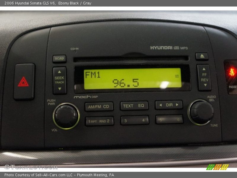 Ebony Black / Gray 2006 Hyundai Sonata GLS V6