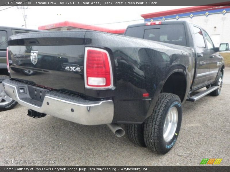 Black Forest Green Pearl / Black 2015 Ram 3500 Laramie Crew Cab 4x4 Dual Rear Wheel