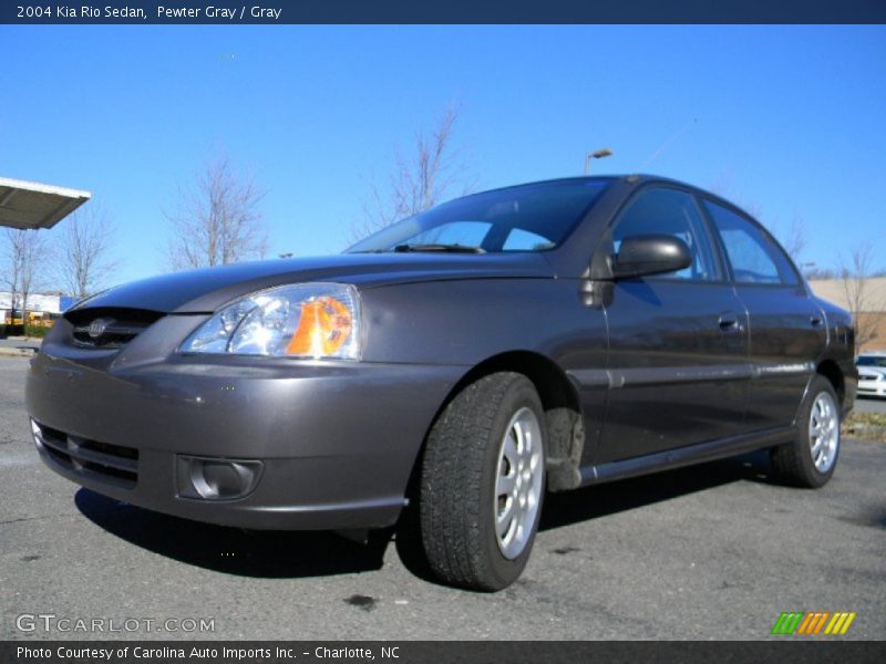 Pewter Gray / Gray 2004 Kia Rio Sedan