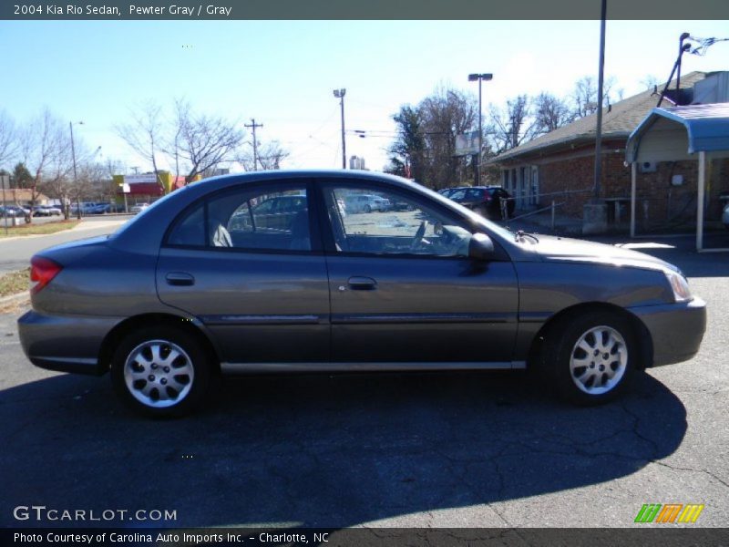 Pewter Gray / Gray 2004 Kia Rio Sedan