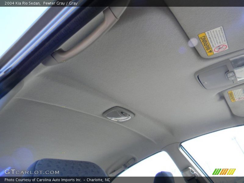 Pewter Gray / Gray 2004 Kia Rio Sedan