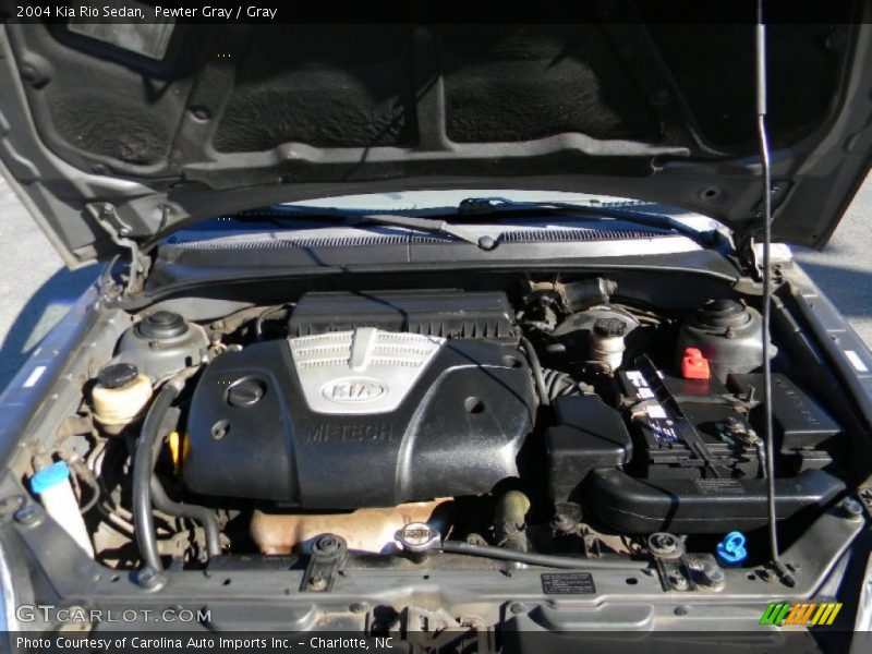 Pewter Gray / Gray 2004 Kia Rio Sedan