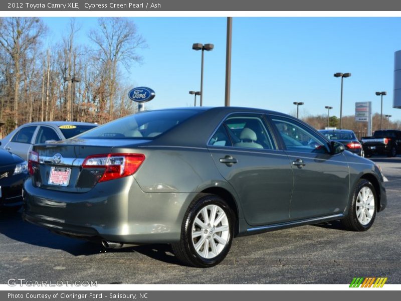 Cypress Green Pearl / Ash 2012 Toyota Camry XLE