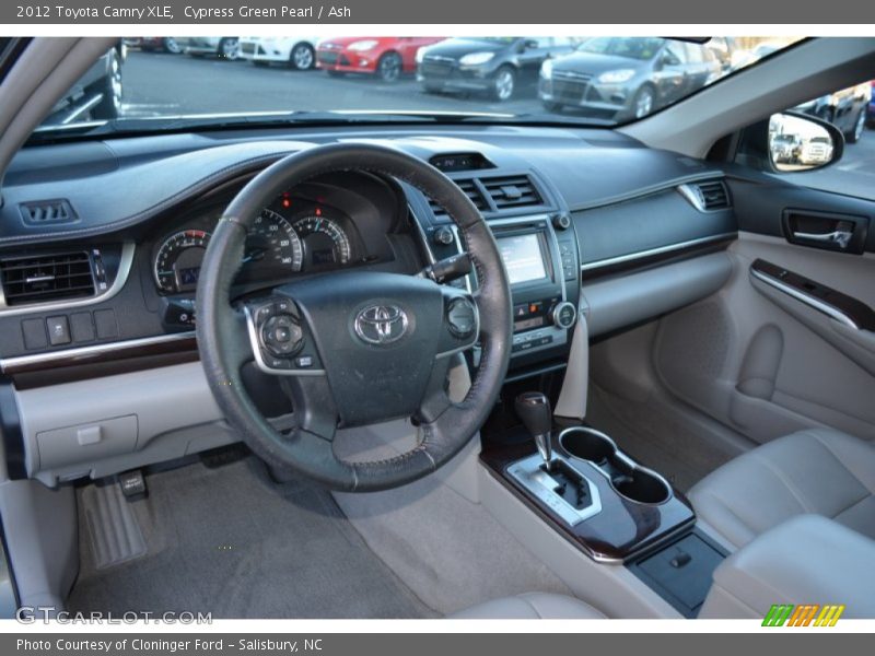 Cypress Green Pearl / Ash 2012 Toyota Camry XLE