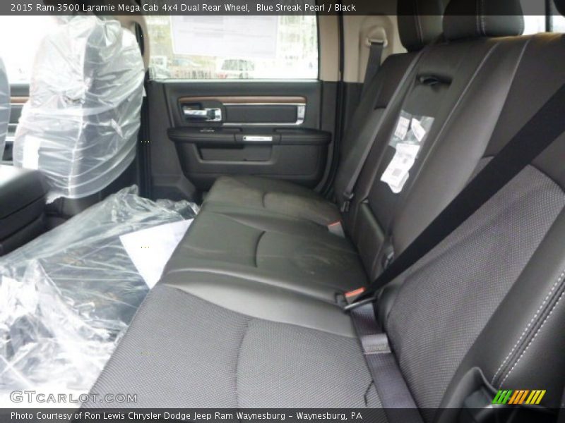 Rear Seat of 2015 3500 Laramie Mega Cab 4x4 Dual Rear Wheel