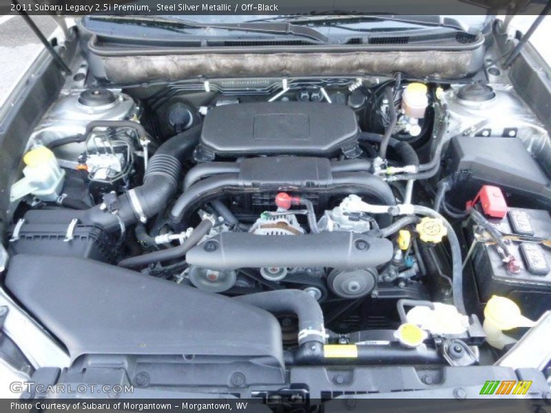 Steel Silver Metallic / Off-Black 2011 Subaru Legacy 2.5i Premium