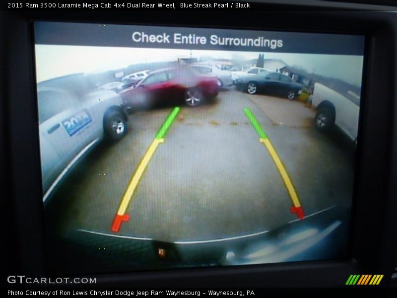Blue Streak Pearl / Black 2015 Ram 3500 Laramie Mega Cab 4x4 Dual Rear Wheel