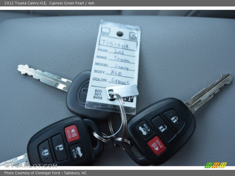 Cypress Green Pearl / Ash 2012 Toyota Camry XLE