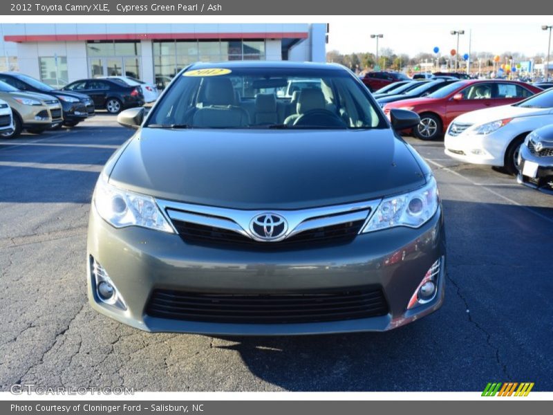 Cypress Green Pearl / Ash 2012 Toyota Camry XLE