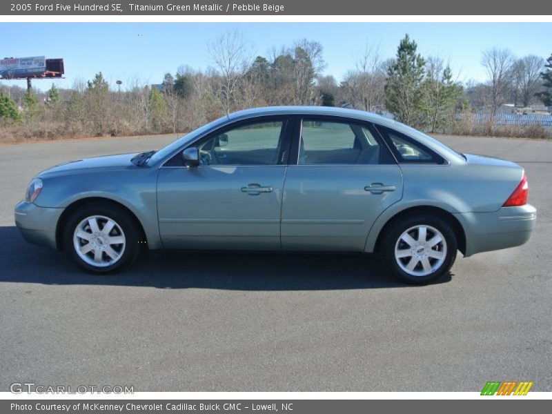 Titanium Green Metallic / Pebble Beige 2005 Ford Five Hundred SE