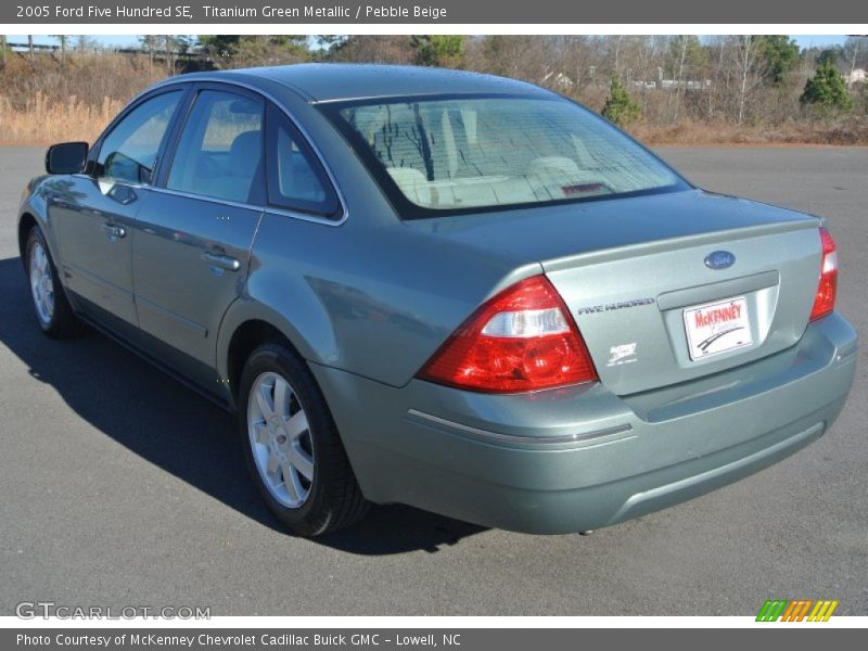 Titanium Green Metallic / Pebble Beige 2005 Ford Five Hundred SE