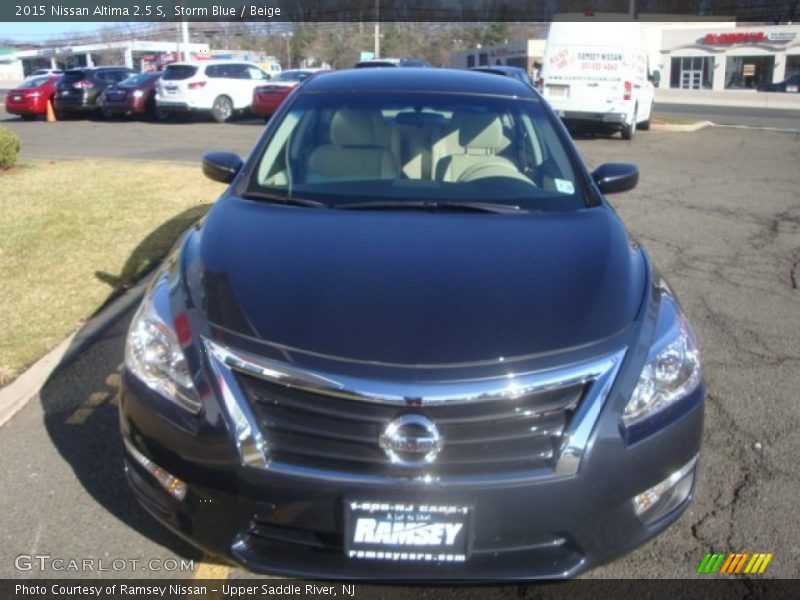 Storm Blue / Beige 2015 Nissan Altima 2.5 S