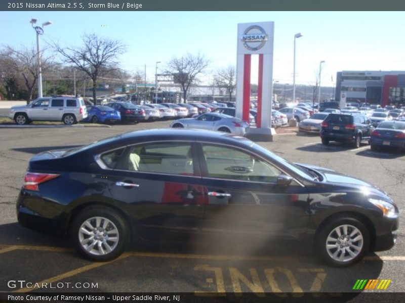 Storm Blue / Beige 2015 Nissan Altima 2.5 S