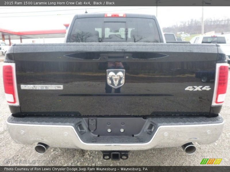 Black / Black 2015 Ram 1500 Laramie Long Horn Crew Cab 4x4