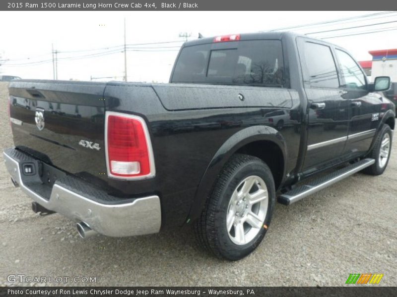 Black / Black 2015 Ram 1500 Laramie Long Horn Crew Cab 4x4
