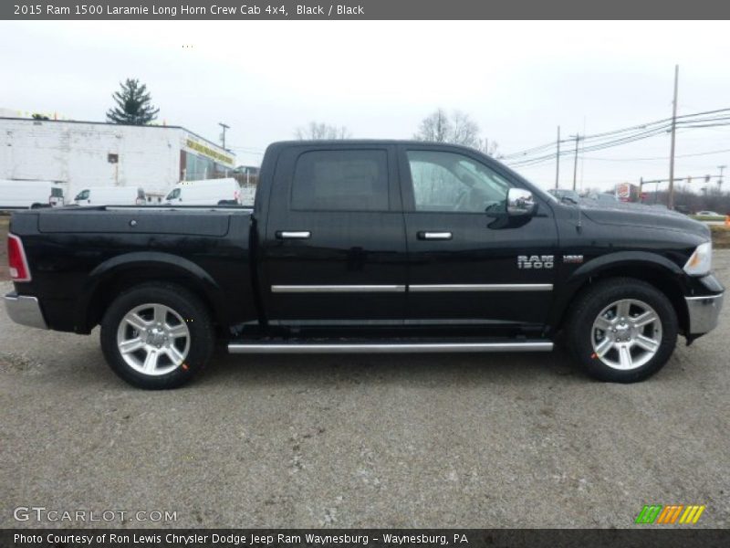 Black / Black 2015 Ram 1500 Laramie Long Horn Crew Cab 4x4
