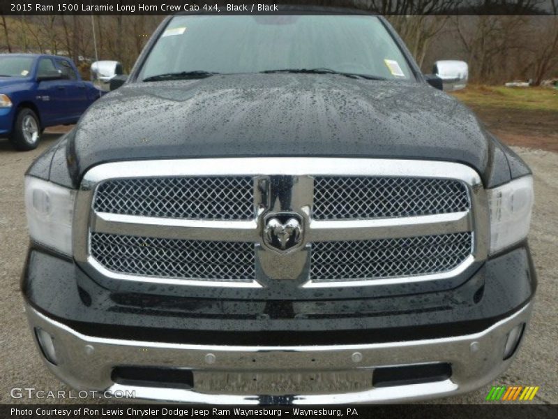 Black / Black 2015 Ram 1500 Laramie Long Horn Crew Cab 4x4