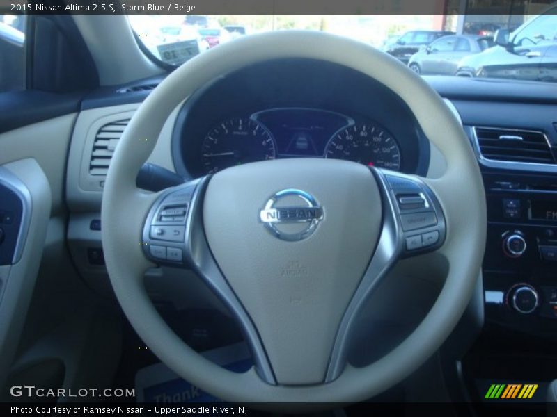 Storm Blue / Beige 2015 Nissan Altima 2.5 S