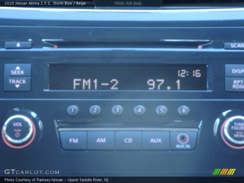 Storm Blue / Beige 2015 Nissan Altima 2.5 S